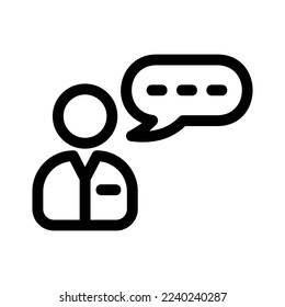 customer testimonial icon or logo isolated sign symbol vector illustration - high quality black style vector icons
