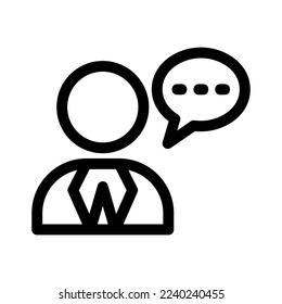 customer testimonial icon or logo isolated sign symbol vector illustration - high quality black style vector icons
