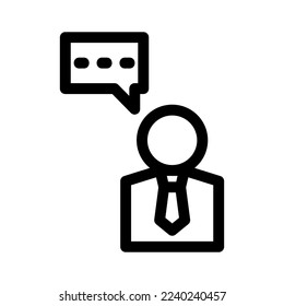 customer testimonial icon or logo isolated sign symbol vector illustration - high quality black style vector icons
