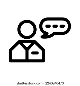 customer testimonial icon or logo isolated sign symbol vector illustration - high quality black style vector icons
