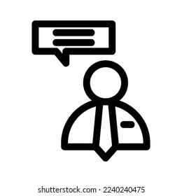 customer testimonial icon or logo isolated sign symbol vector illustration - high quality black style vector icons
