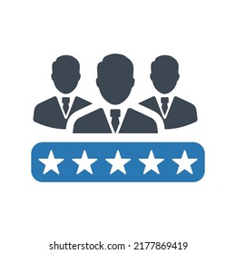Customer testimonial icon. Simple editable vector illustration.