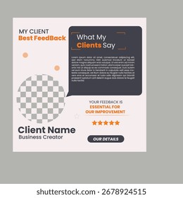 Cliente Testimonial Layout para Presentación de Negocios