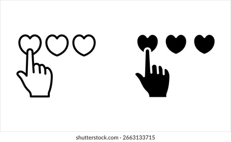 Icono de testimonios Clientes, Ilustración vectorial sobre fondo blanco.