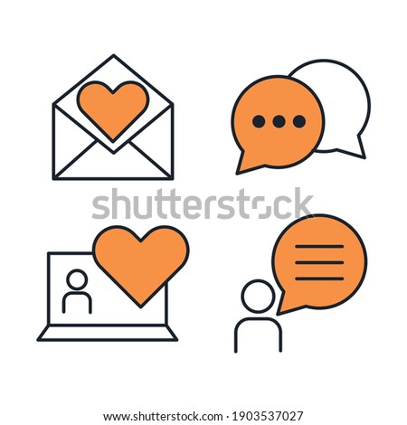 Customer Testimonials set icon. Customer Relationship Management, Feedback, Review symbol collection Editable vector illustration
