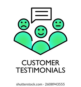 Customer Testimonials – Speech Bubbles Representing Positive User Feedback
