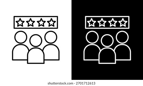 Depoimentos de clientes White Icon Set Design