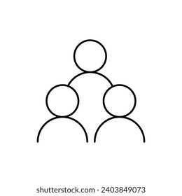 customer thin outline icon for website or mobile app