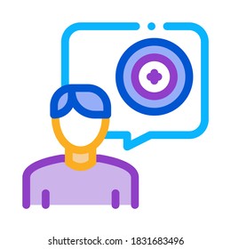 customer at tire repair shop icon vector. customer at tire repair shop sign. color symbol illustration