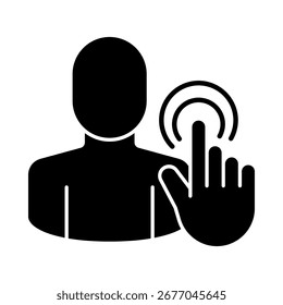 Customer Touchpoint Icon for managing key interaction points in the customer journey to improve brand communication and customer satisfaction.