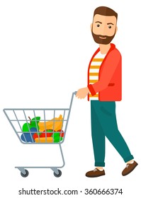 Customer with trolley.