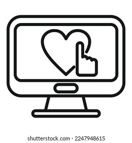 vector de contorno de icono de confianza del cliente. Examen creíble. Estrella de velocidad