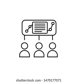 Customer Users Behavior Document Icon. Element Of Consumer Behavior Line Icon