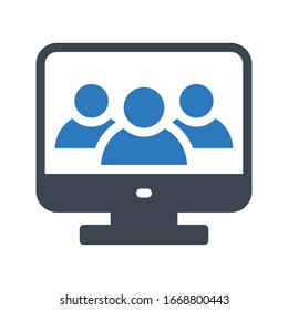 icono de color de glifo vectorial del cliente 
