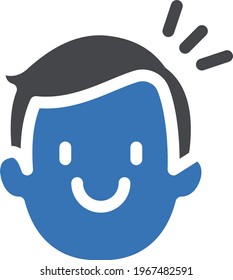 customer vector glyph color icon