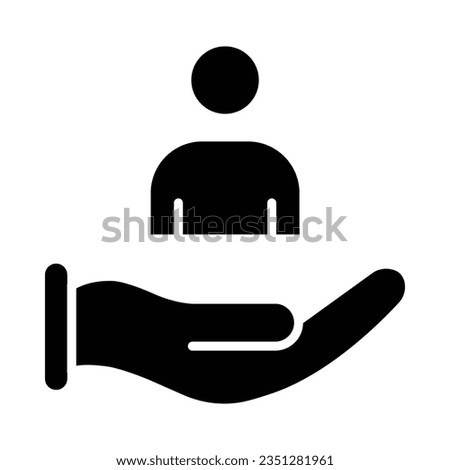 Customer Vector Glyph Icon For Personal And Commercial Use.
