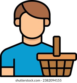 Customer vector icon. Can be used for printing, mobile and web applications.