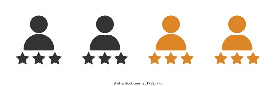 Customer vector icon designs set