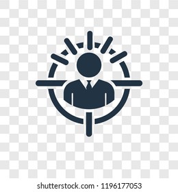 Customer vector icon isolated on transparent background, Customer transparency logo concept