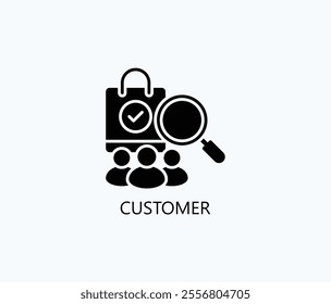 Customer Vector, Icon Or Logo Sign Symbol Illustration