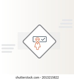 Customer Verification Icon Vector Design
