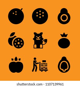 customer, vitamin, wet and clipping icon set. Vector illustration for web and design.