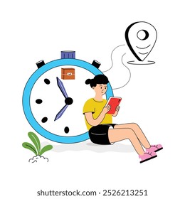 A customer waiting for their ordered parcel to arrive on time.