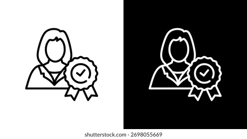 Customer White Icon Set Design