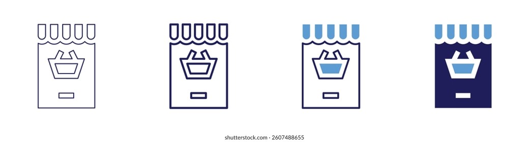 Customer wishlist icon in 4 different styles. Thin Line, Line, Bold Line, Duotone. Duotone style. Editable stroke.