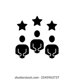 ícone da linha de conceito de clientes. Ilustração de elemento simples. design de símbolo de estrutura de tópicos de conceito de clientes.