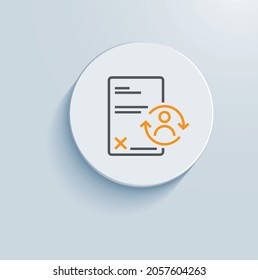 Customers Credit Policy icon vector design
