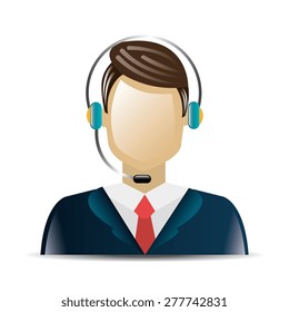 Customers design over white background, vector illustration.