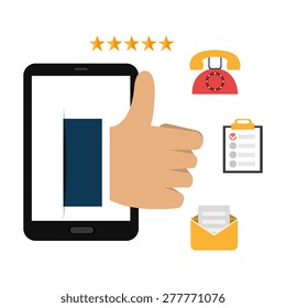 Customers design over white background, vector illustration.
