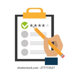 Customers design over white background, vector illustration.