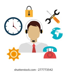 Customers design over white background, vector illustration.