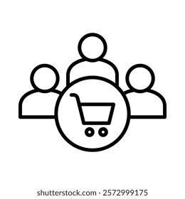 Customers Icon Element For Design