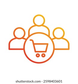 Customers Icon Element For Design