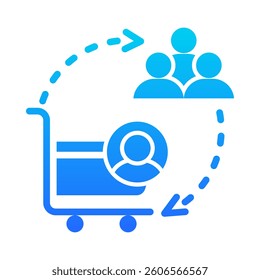 Customers Icon Element for Design
