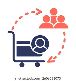Customers Icon Element for Design