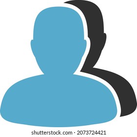 Icono de clientes con estilo plano. Imagen de icono de clientes vectoriales aislados en un fondo blanco.
