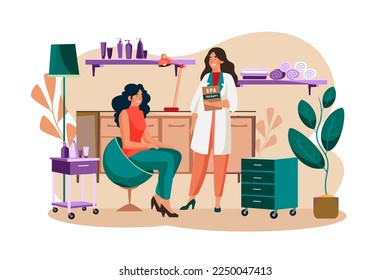 Customers Receiving Services in Spa Salons