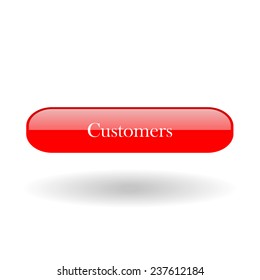 Customers red vector button for a site