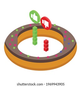 Customers reviews icon. Isometric of Customers reviews vector icon for web design isolated on white background