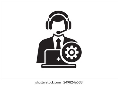 Customers Service Agent Vector Art And Illustration