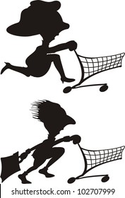 customers silhouette