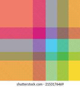 Customisable plaid design template in two layers(topbottom). Lock one layer to edit the other, or edit both at the same time with all unlocked