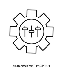 Customisation icon. Customisation concept symbol design