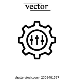 Anpassungssymbol, Vektorgrafik-Flachdesign auf weißem Hintergrund.EPS