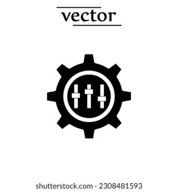 Anpassungssymbol, Vektorgrafik-Flachdesign auf weißem Hintergrund. 