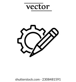 icono de personalización, ilustración vectorial en fondo blanco..eps